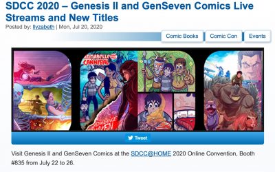 Thank You Pixelated Geek, See GenSeven Comics at SDCC 2020